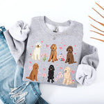 Hearts & Flowers Golden Doodle Sweatshirt | T-Shirt ywd4kc-br.myshopify.com
