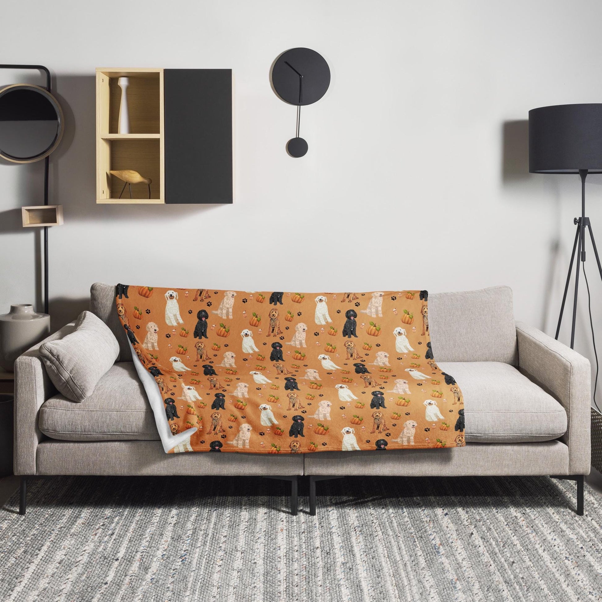 Hello Fall Golden Doodle Blanket ywd4kc-br.myshopify.com
