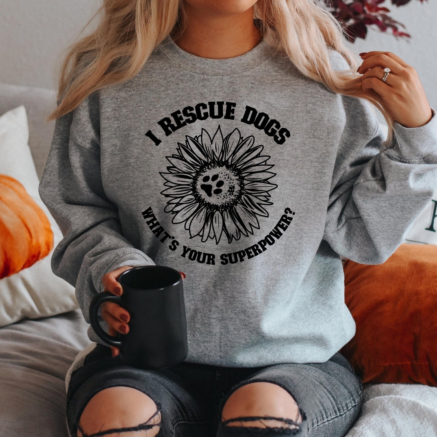I Rescue Dogs Superpower Sweatshirt ywd4kc-br.myshopify.com