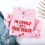 I'm Literally Just A Treat Dealer Shirt | Halloween Dog Mom Sweatshirt ywd4kc-br.myshopify.com