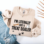 I'm Literally Just A Treat Dealer Shirt | Halloween Dog Mom Sweatshirt ywd4kc-br.myshopify.com