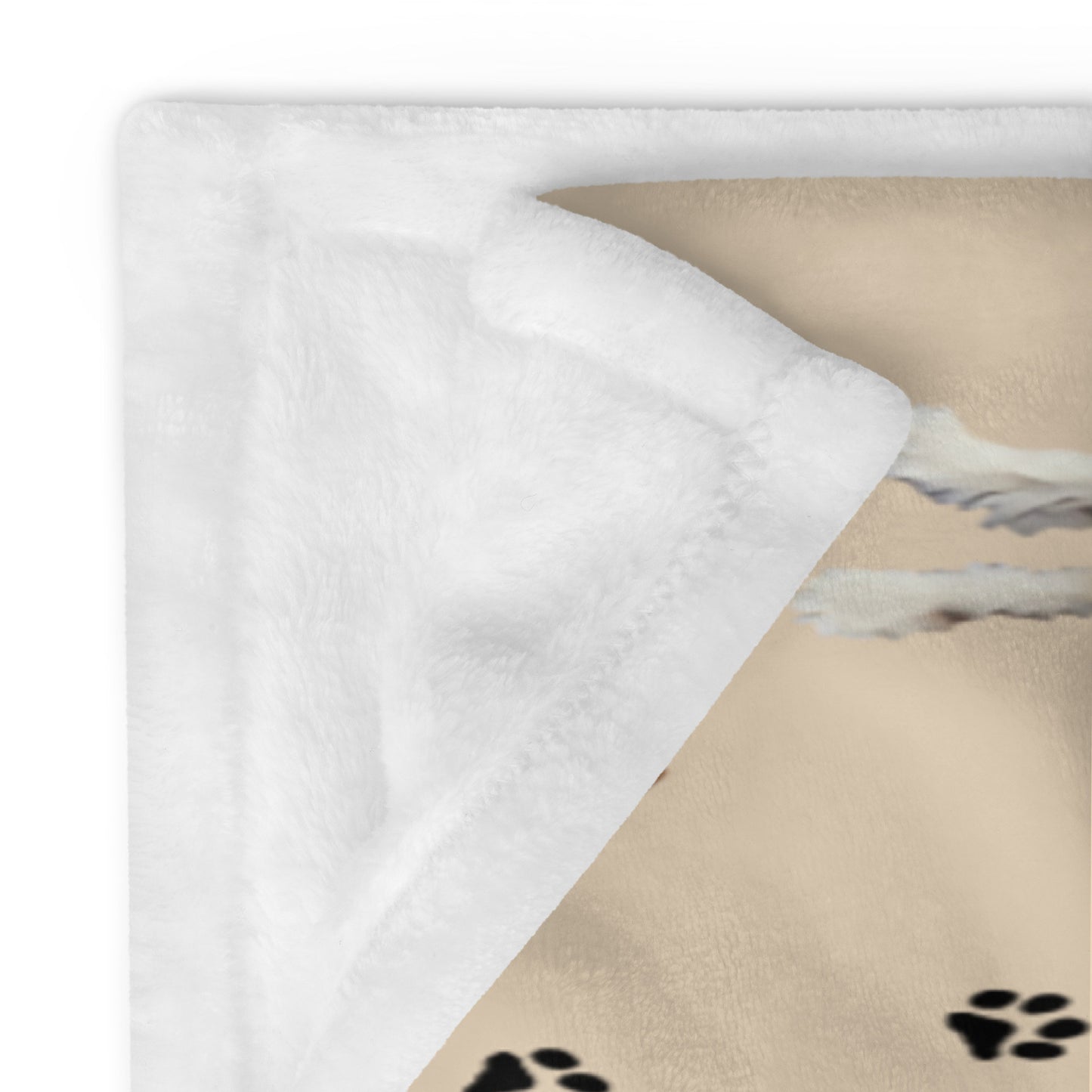 King Charles Cavalier Spaniel Blanket With Dog Paw Print ywd4kc-br.myshopify.com