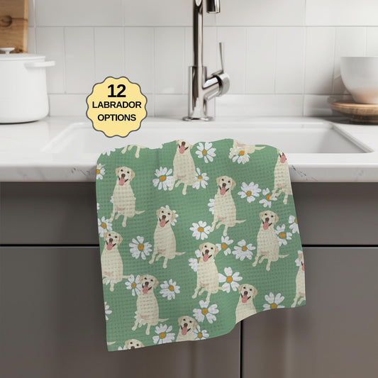 Labrador Daisy Kitchen Towel ywd4kc-br.myshopify.com