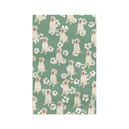 Labrador Daisy Kitchen Towel ywd4kc-br.myshopify.com