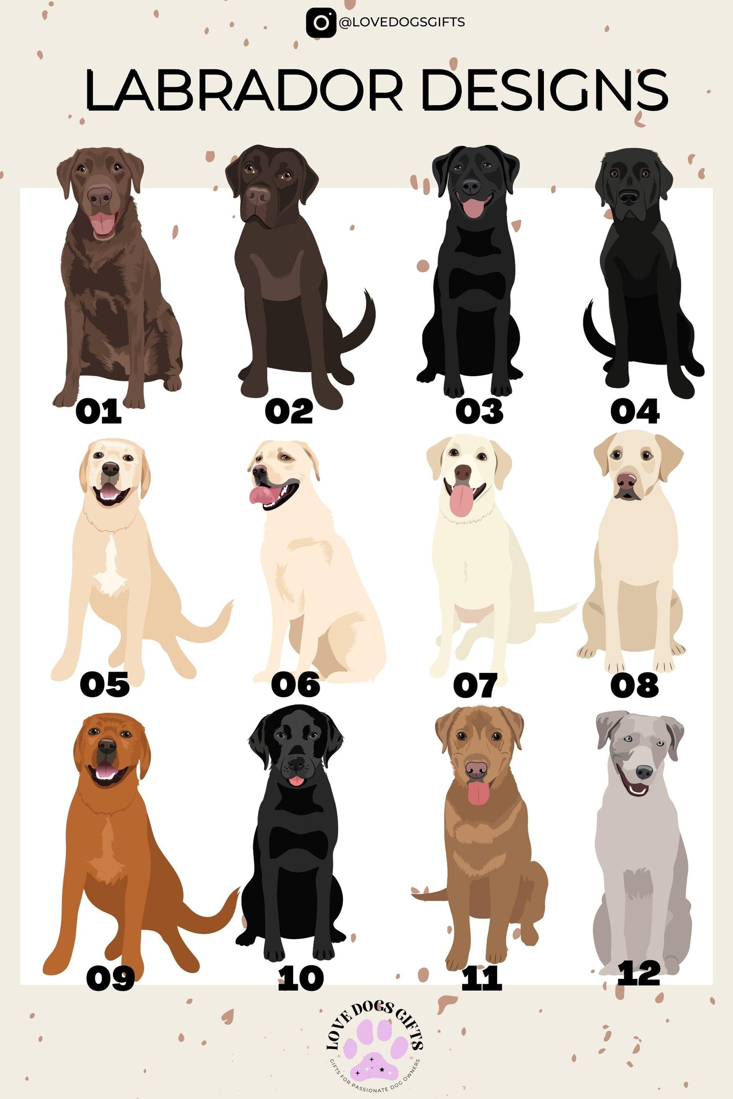 Labrador Leggings For Kids ywd4kc-br.myshopify.com