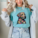 Labrador Retriever T-Shirt Inspired By Claude Monet ywd4kc-br.myshopify.com