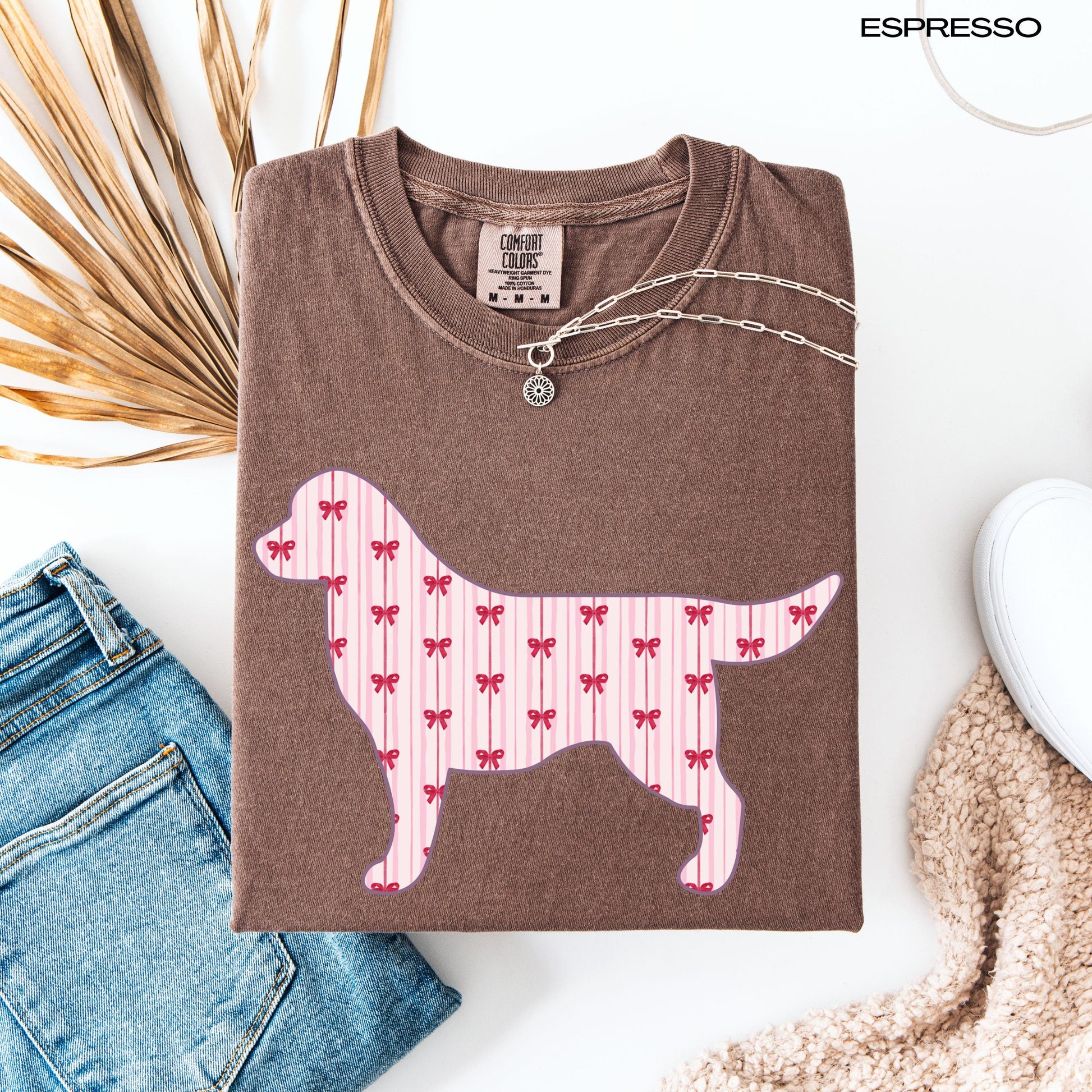 Labrador Silhouette Bows Shirt & Sweatshirt ywd4kc-br.myshopify.com