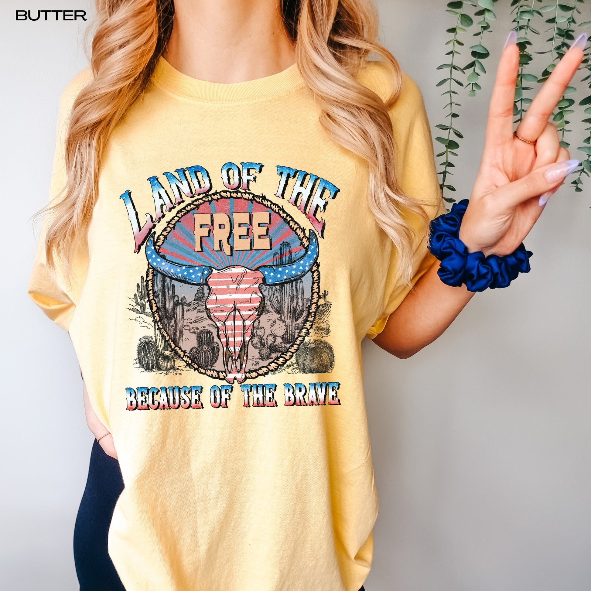Land Of The Free Because Of The Brave Shirt ywd4kc-br.myshopify.com