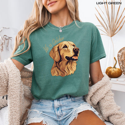 Life Is Golden Retriever Mom Shirt ywd4kc-br.myshopify.com
