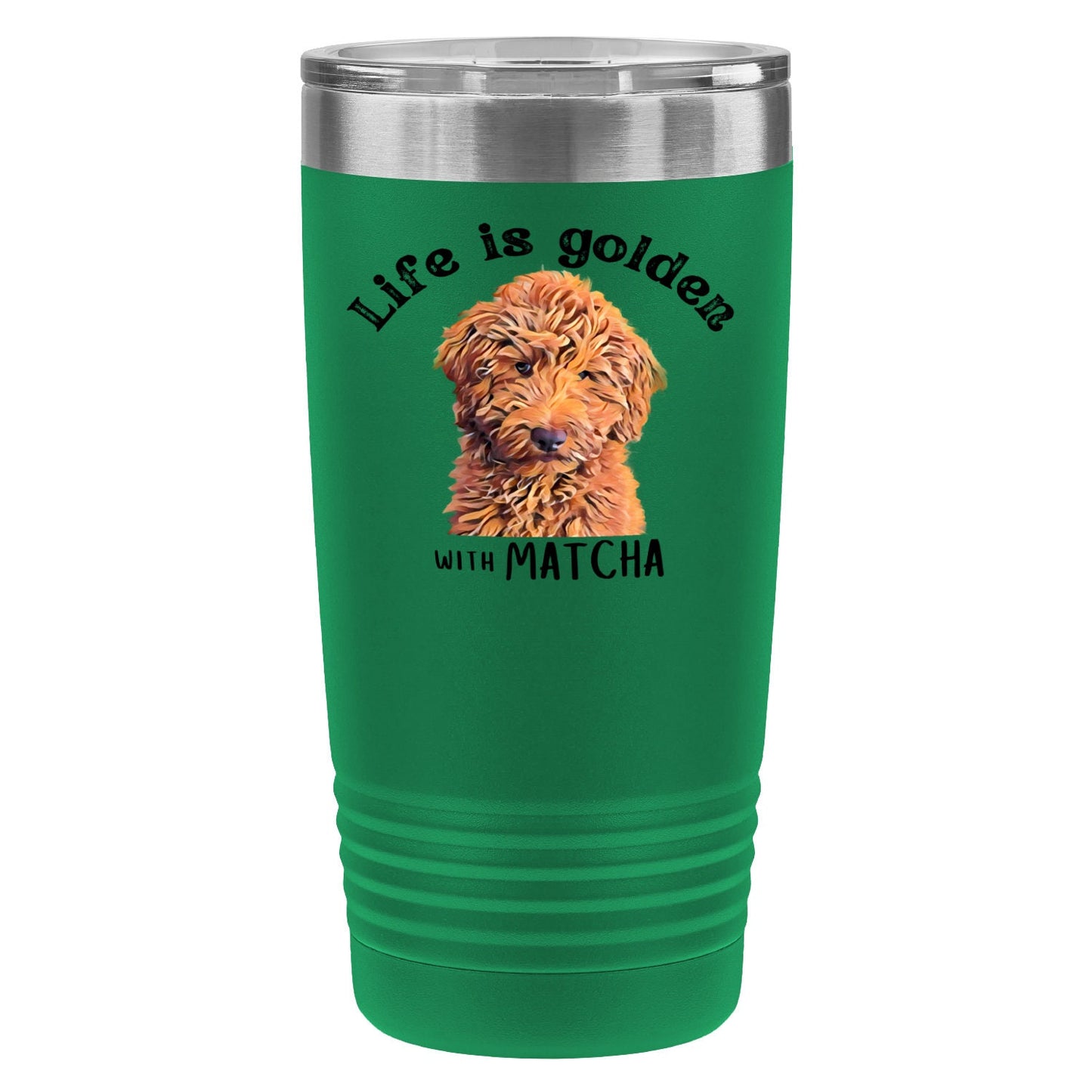 Life is Golden Goldendoodle Tumbler ywd4kc-br.myshopify.com
