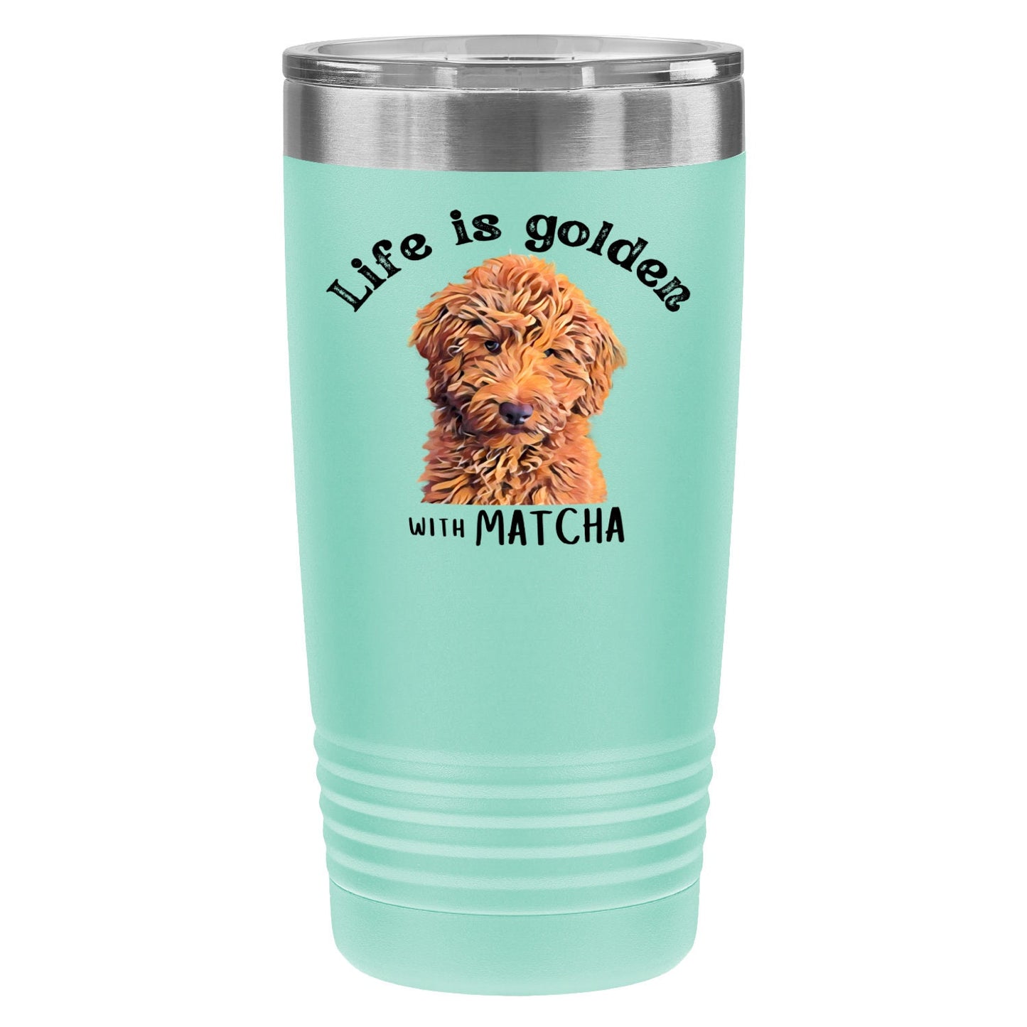 Life is Golden Goldendoodle Tumbler ywd4kc-br.myshopify.com