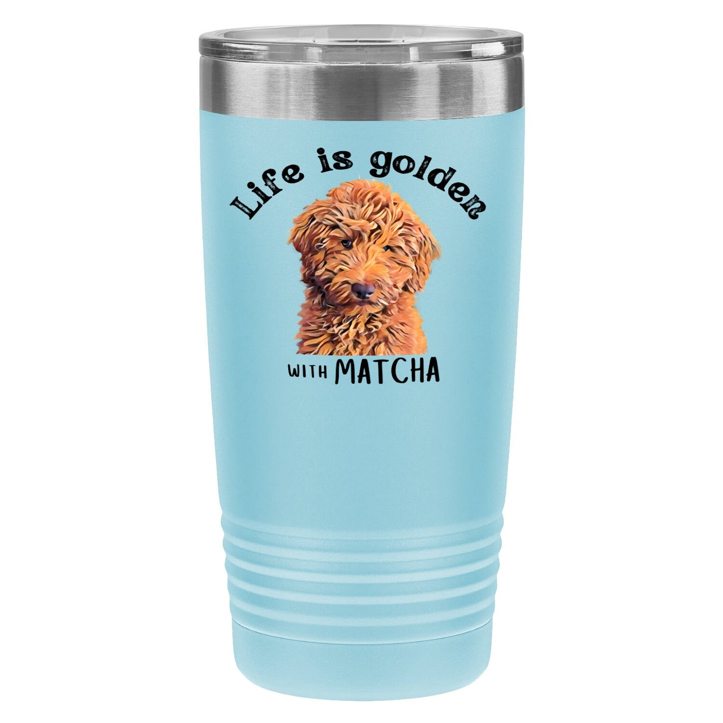 Life is Golden Goldendoodle Tumbler ywd4kc-br.myshopify.com