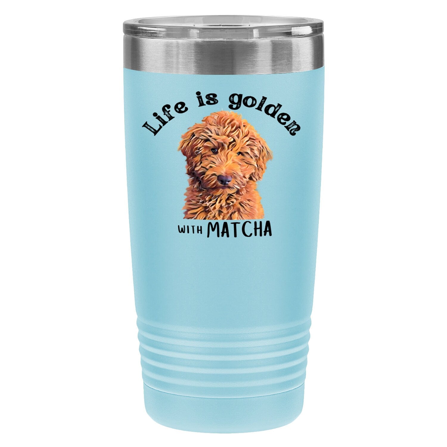 Life is Golden Goldendoodle Tumbler ywd4kc-br.myshopify.com