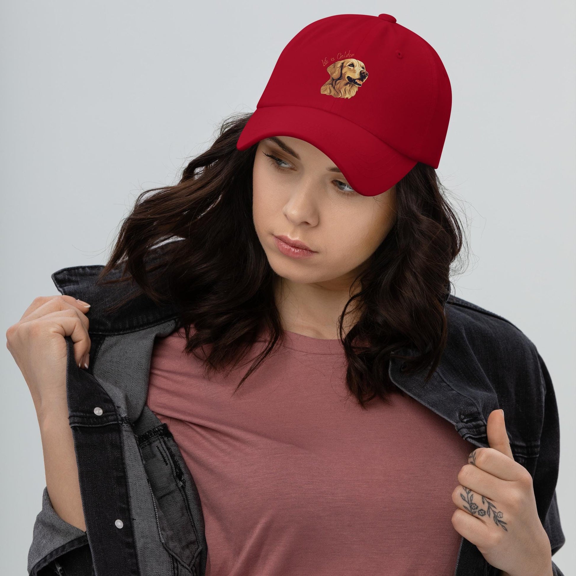 Life is Golden Retriever Hat | Dog Mom & Dog Dad Hat ywd4kc-br.myshopify.com