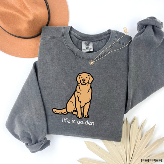 Life is Golden Retriever Swatshirt ywd4kc-br.myshopify.com