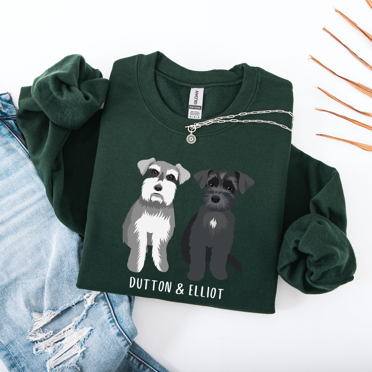 Miniature Schnauzer Sweatshirt | Personalize With Your Dogs Name