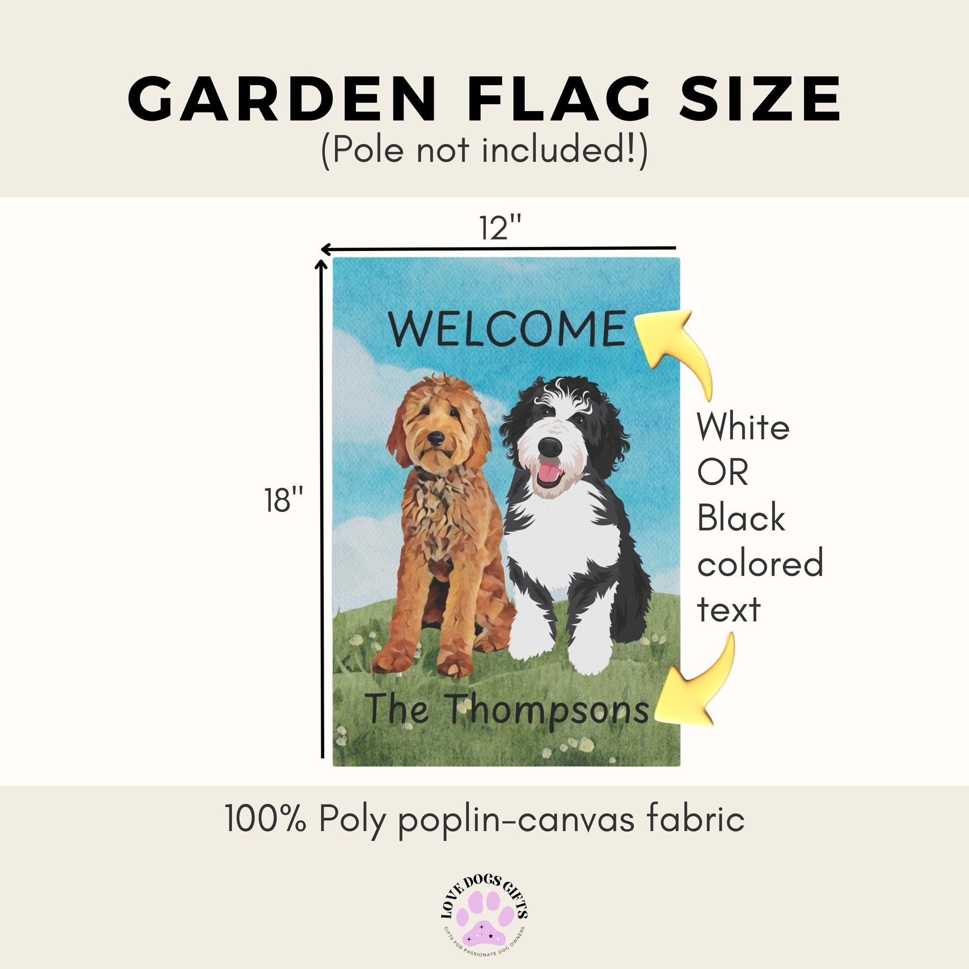 Mix & Match Dog Garden Flag | Personalized ywd4kc-br.myshopify.com