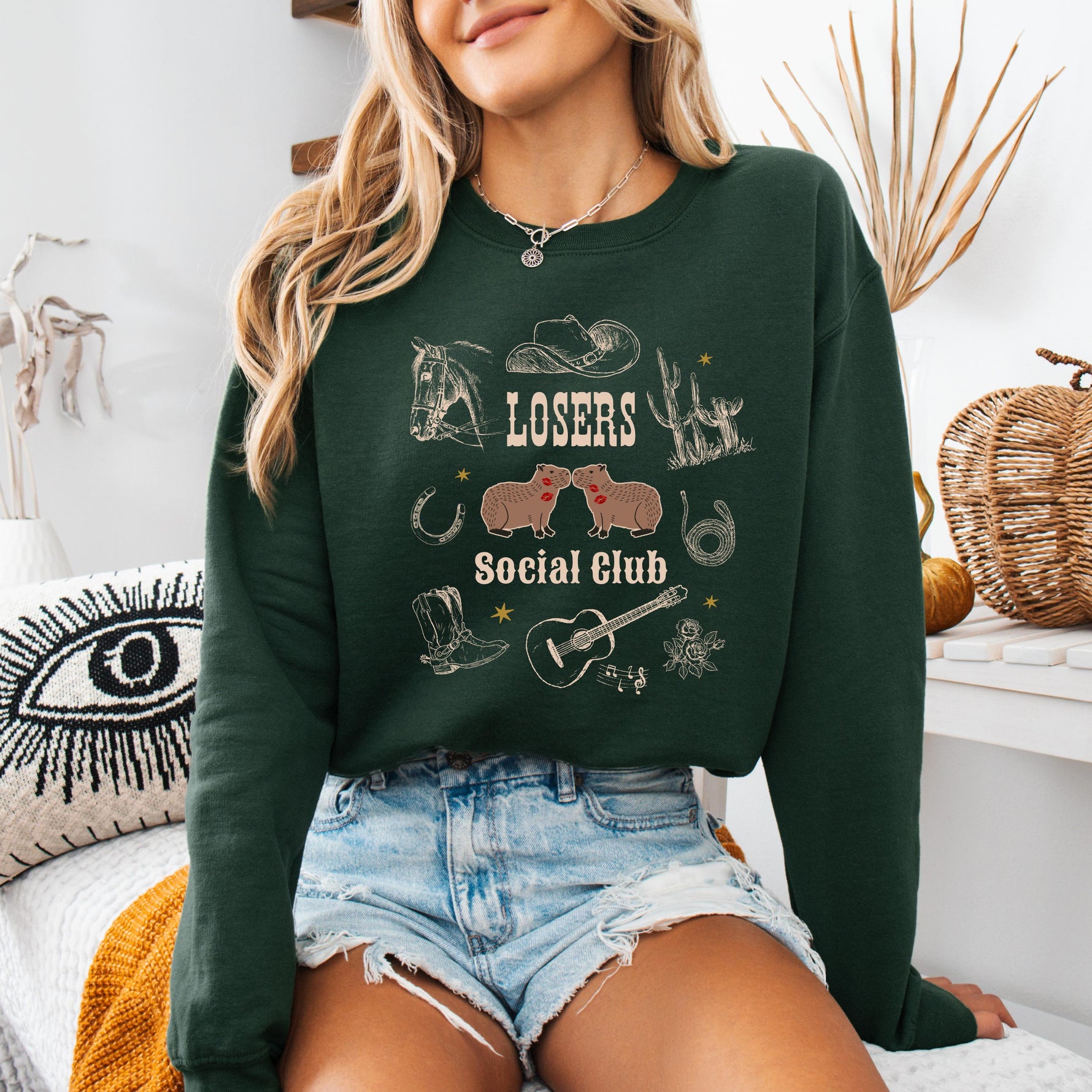Mustache 2 Capybaras Kissing Meme Shirt in the cowboy core aesthetic ywd4kc-br.myshopify.com