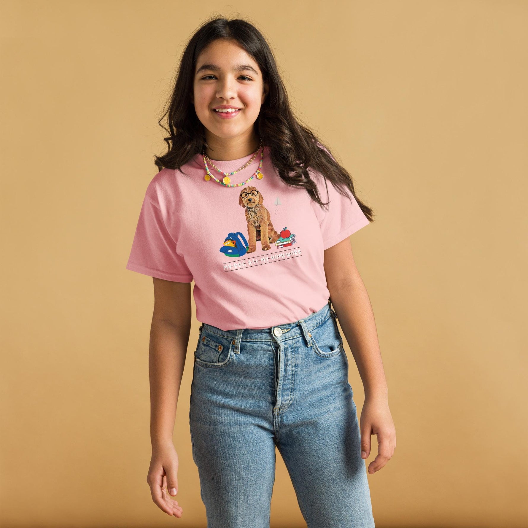 My Dog Ate My Homework Goldendoodle Youth Back To School T-Shirt ywd4kc-br.myshopify.com