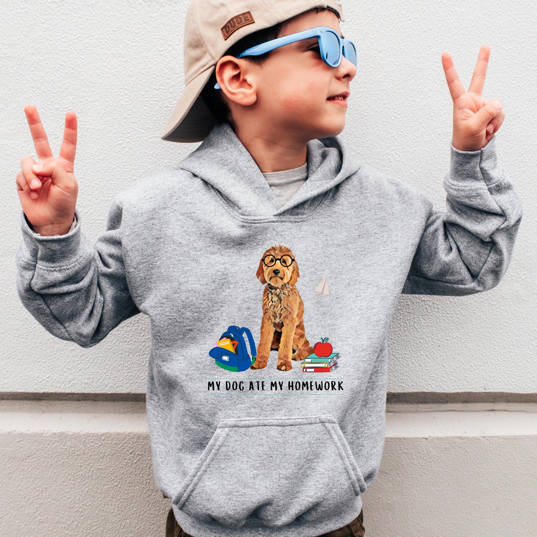 My Dog Ate My Homework Goldendoodle Youth Hoodie, boy doodle gifts, first grade hoodie, back to school, kindergarten shirt ywd4kc-br.myshopify.com