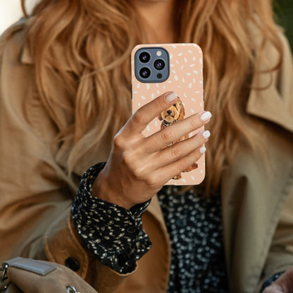 Peach Goldendoodle Phone Case ywd4kc-br.myshopify.com