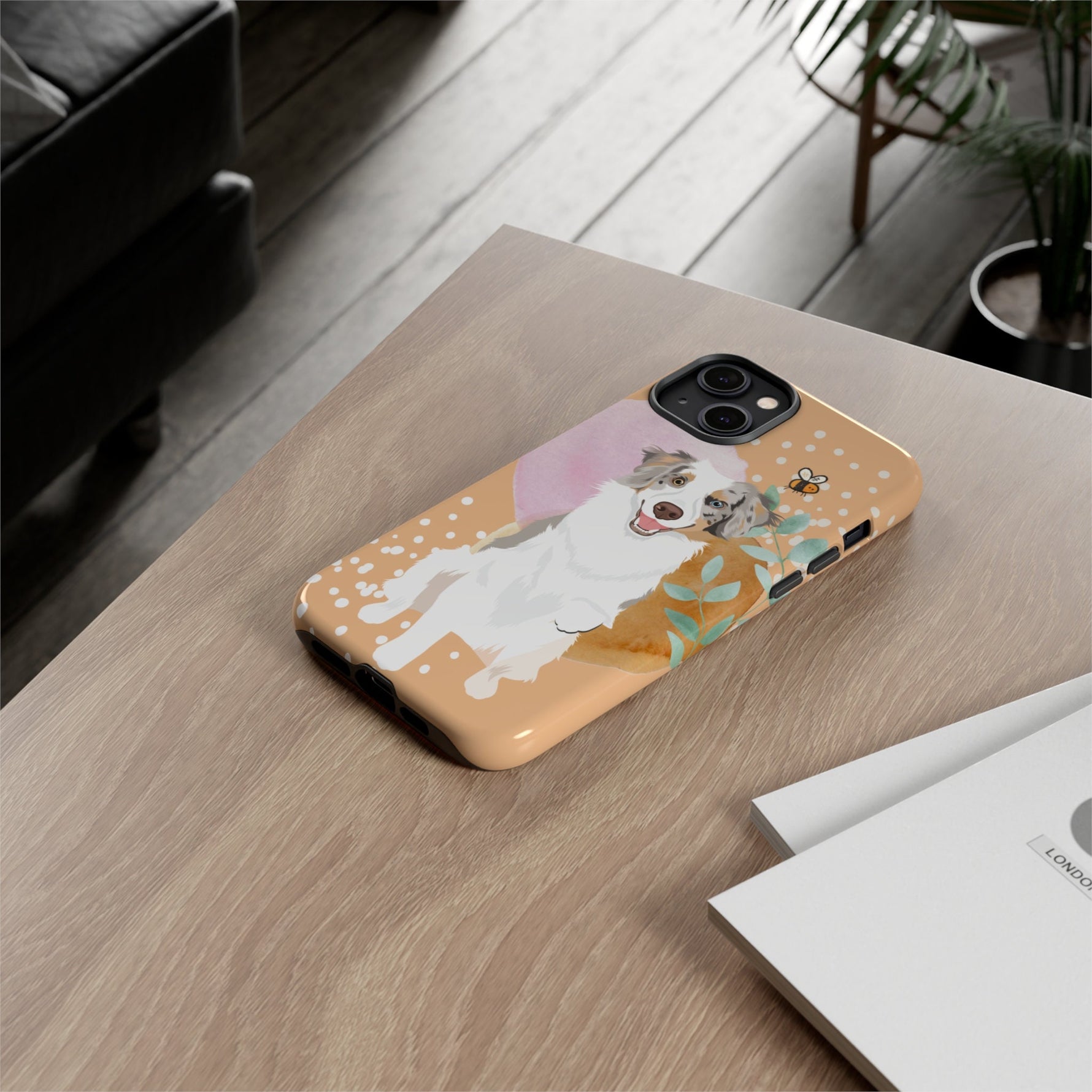 Peachy Australian Shepherd Phone Case | iPhone ywd4kc-br.myshopify.com