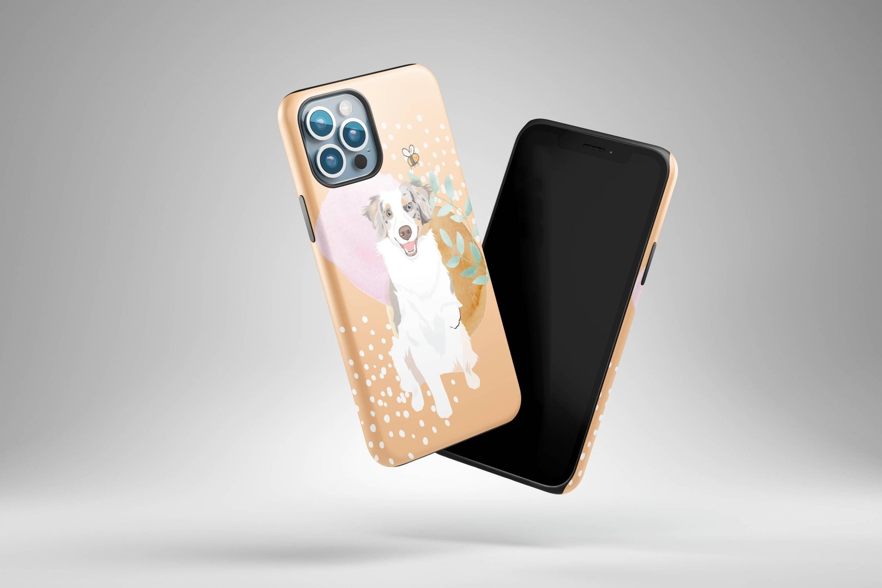 Peachy Australian Shepherd Phone Case | iPhone ywd4kc-br.myshopify.com