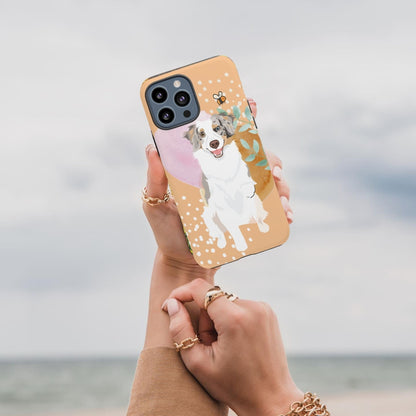 Peachy Australian Shepherd Phone Case | iPhone ywd4kc-br.myshopify.com