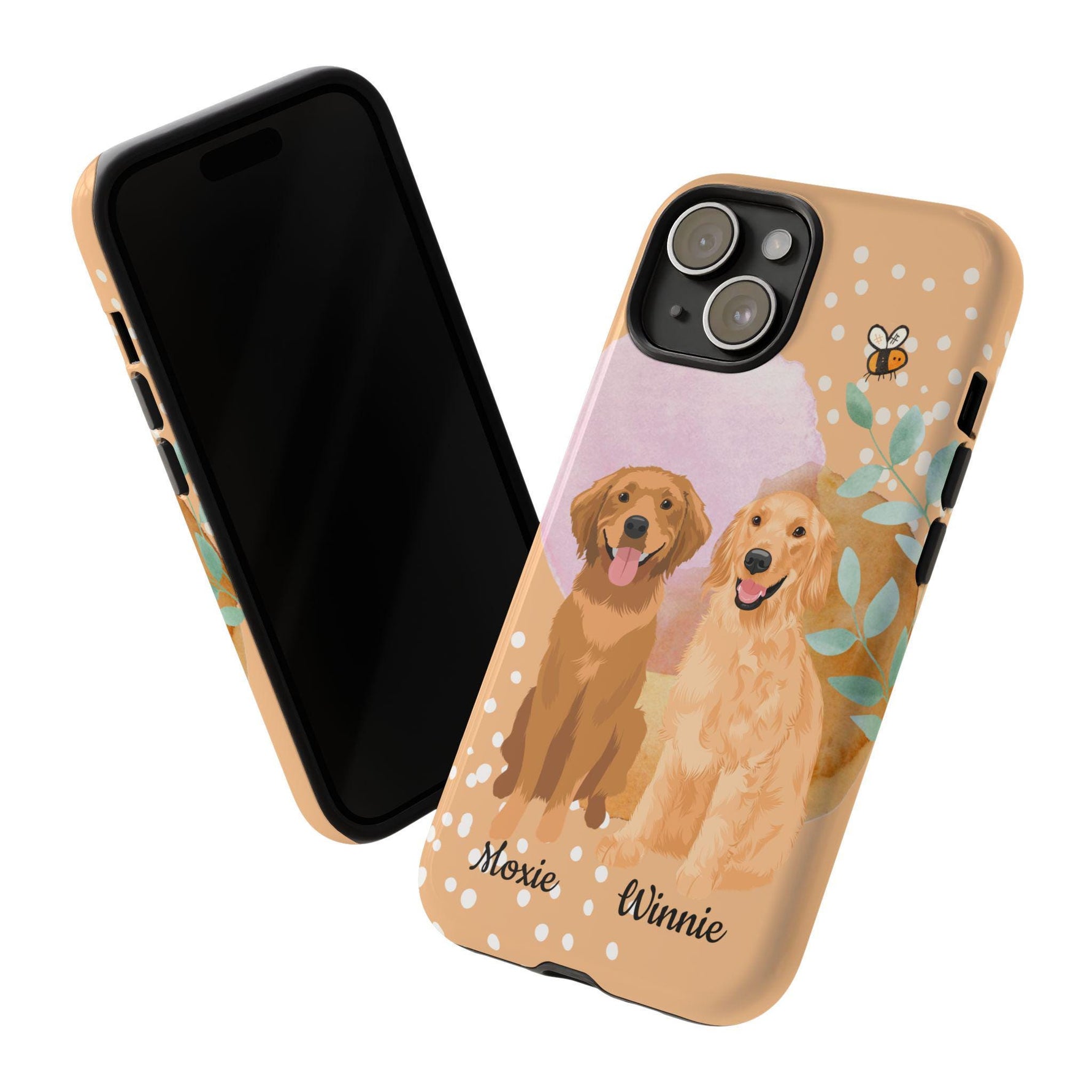 Peachy Golden Retriever Phone Case | Magsafe for iPhone ywd4kc-br.myshopify.com