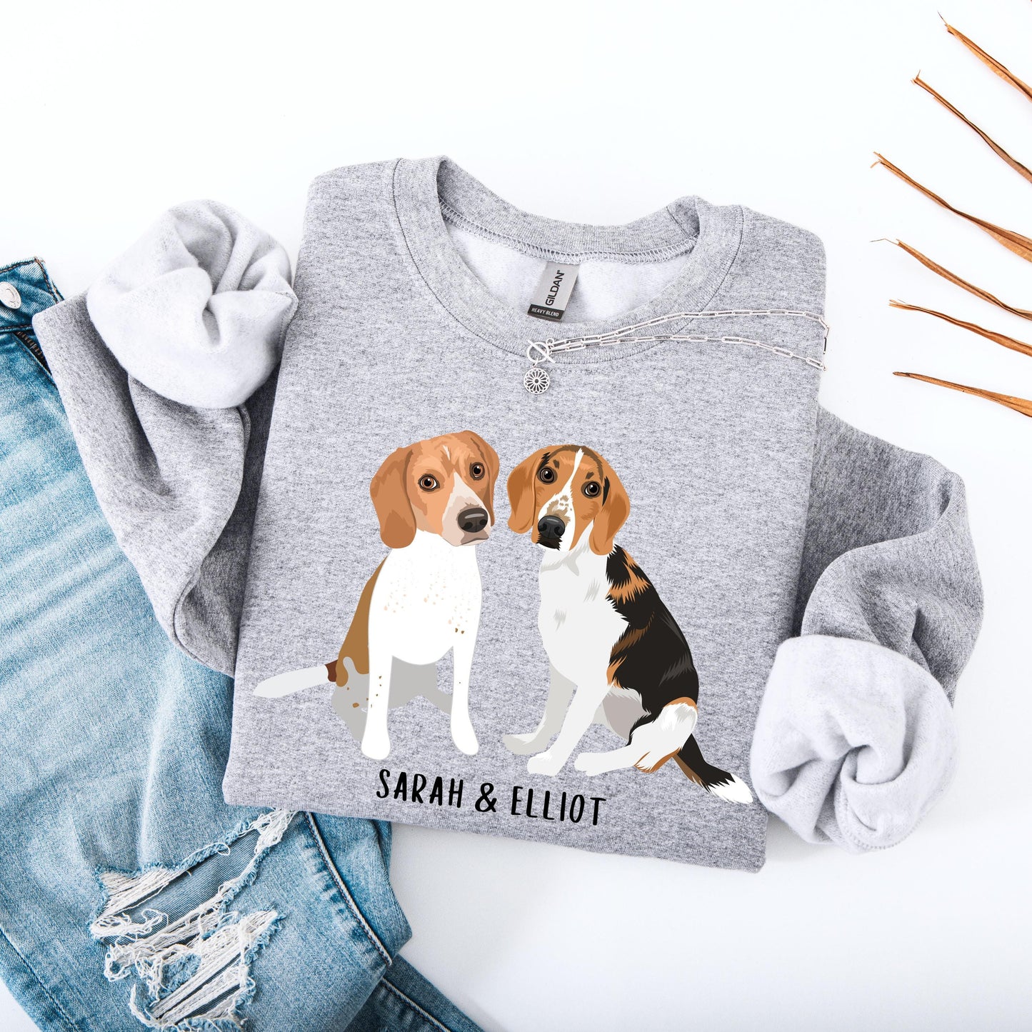 Personalized Beagle Dog Sweatshirt & T-Shirt ywd4kc-br.myshopify.com