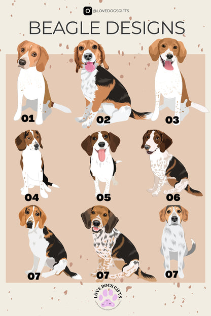 Personalized Beagle Dog Sweatshirt & T-Shirt ywd4kc-br.myshopify.com