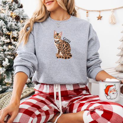 Personalized Bengal Cat Mom Shirt ywd4kc-br.myshopify.com