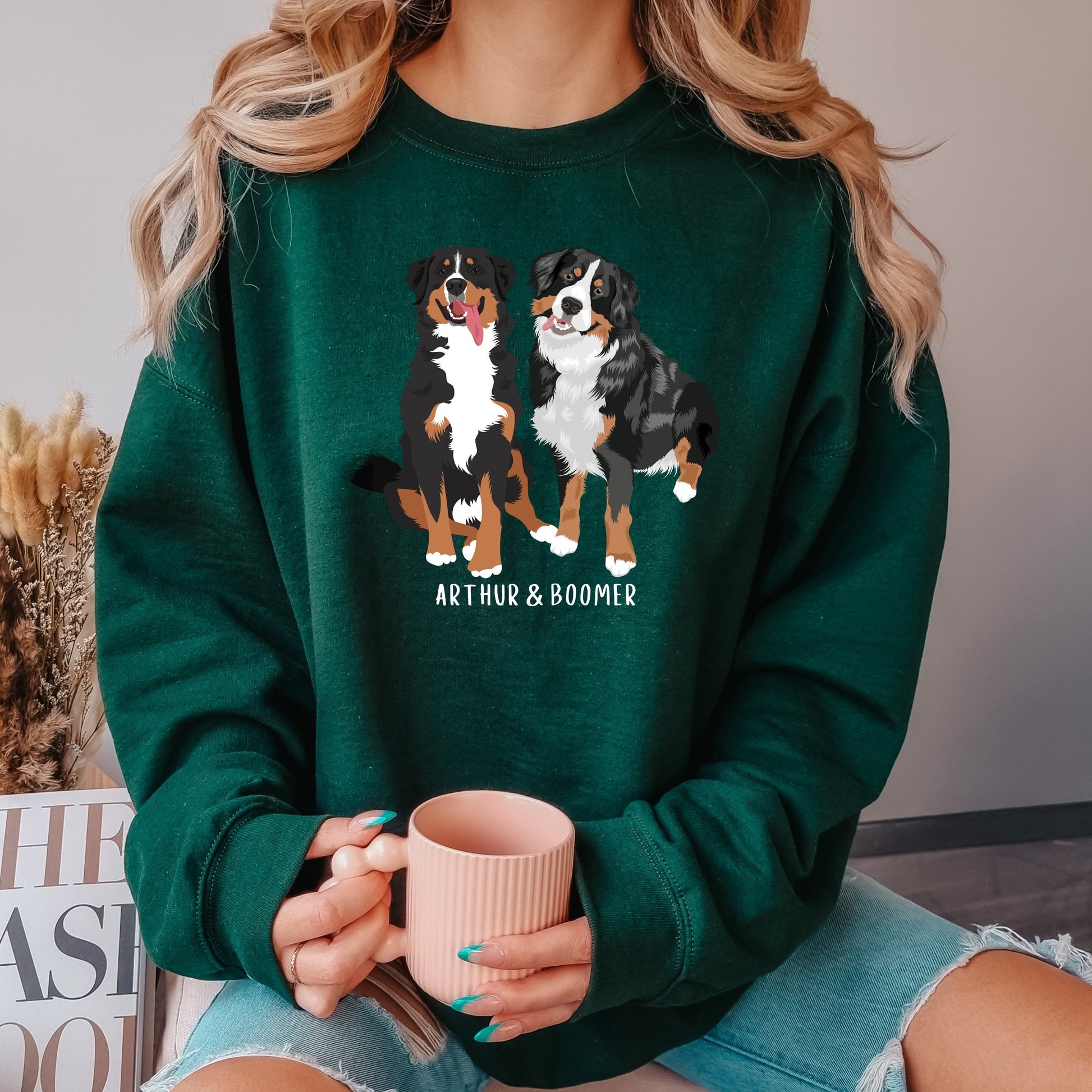 Personalized Bernese Mountain Dog Sweatshirt ywd4kc-br.myshopify.com