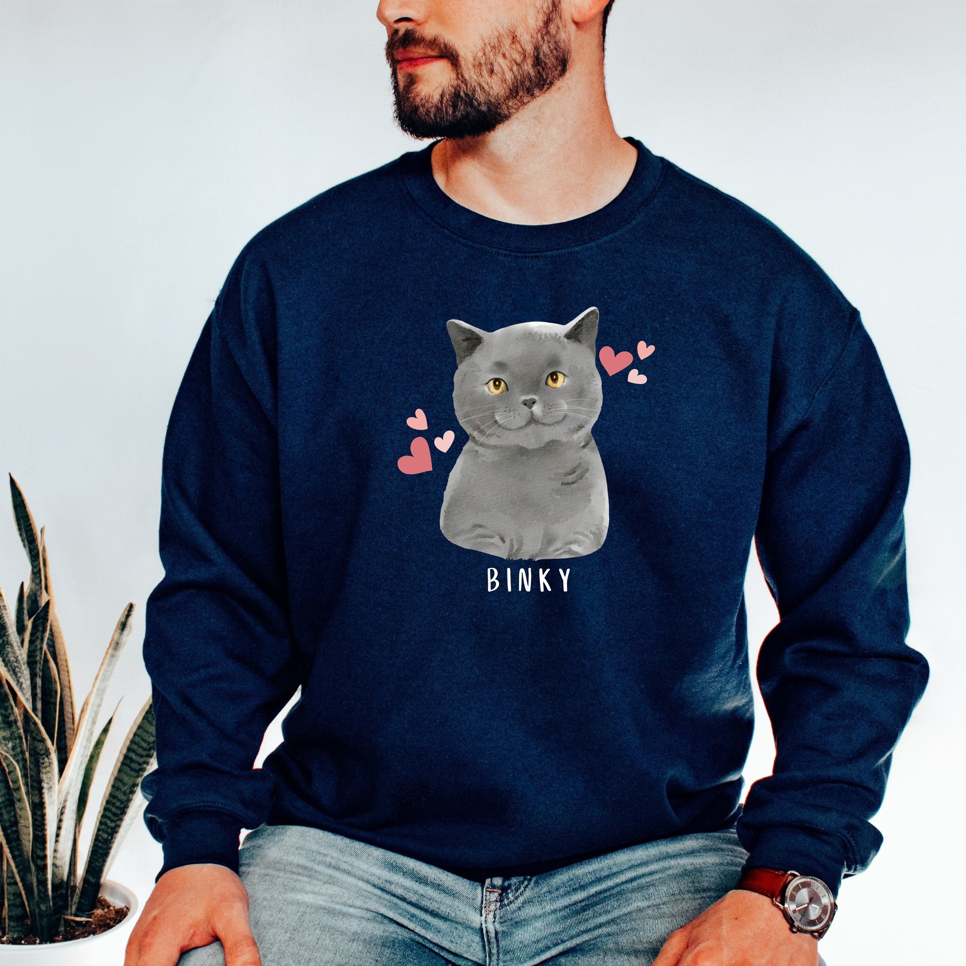 Personalized British Shorthair Cat Sweatshirt ywd4kc-br.myshopify.com