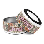 Personalized Dog Puppy Bowl Wildflower ywd4kc-br.myshopify.com