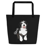 Personalized Goldendoodle tote bag black ywd4kc-br.myshopify.com