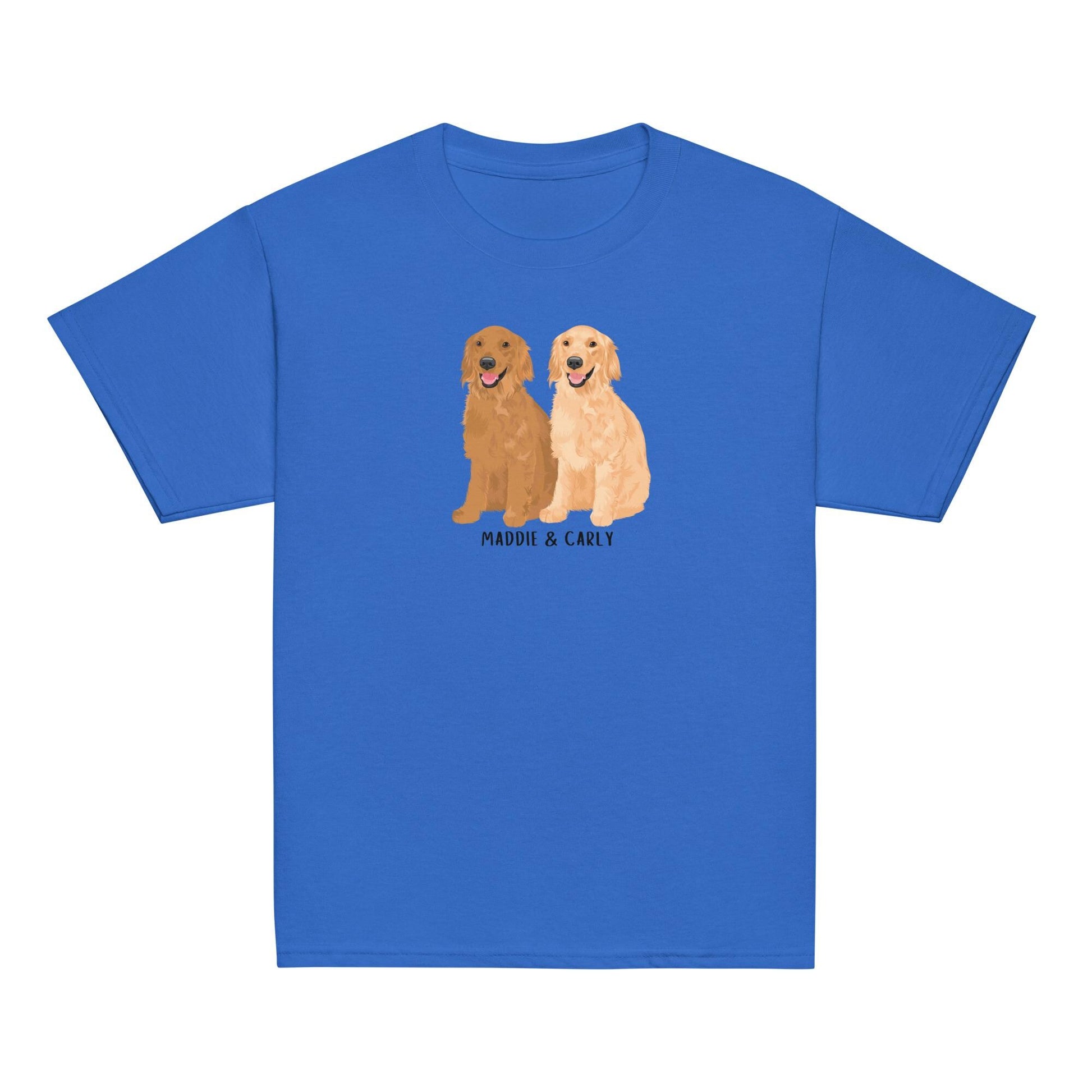 Personalized Kids Golden Retriever shirt ywd4kc-br.myshopify.com