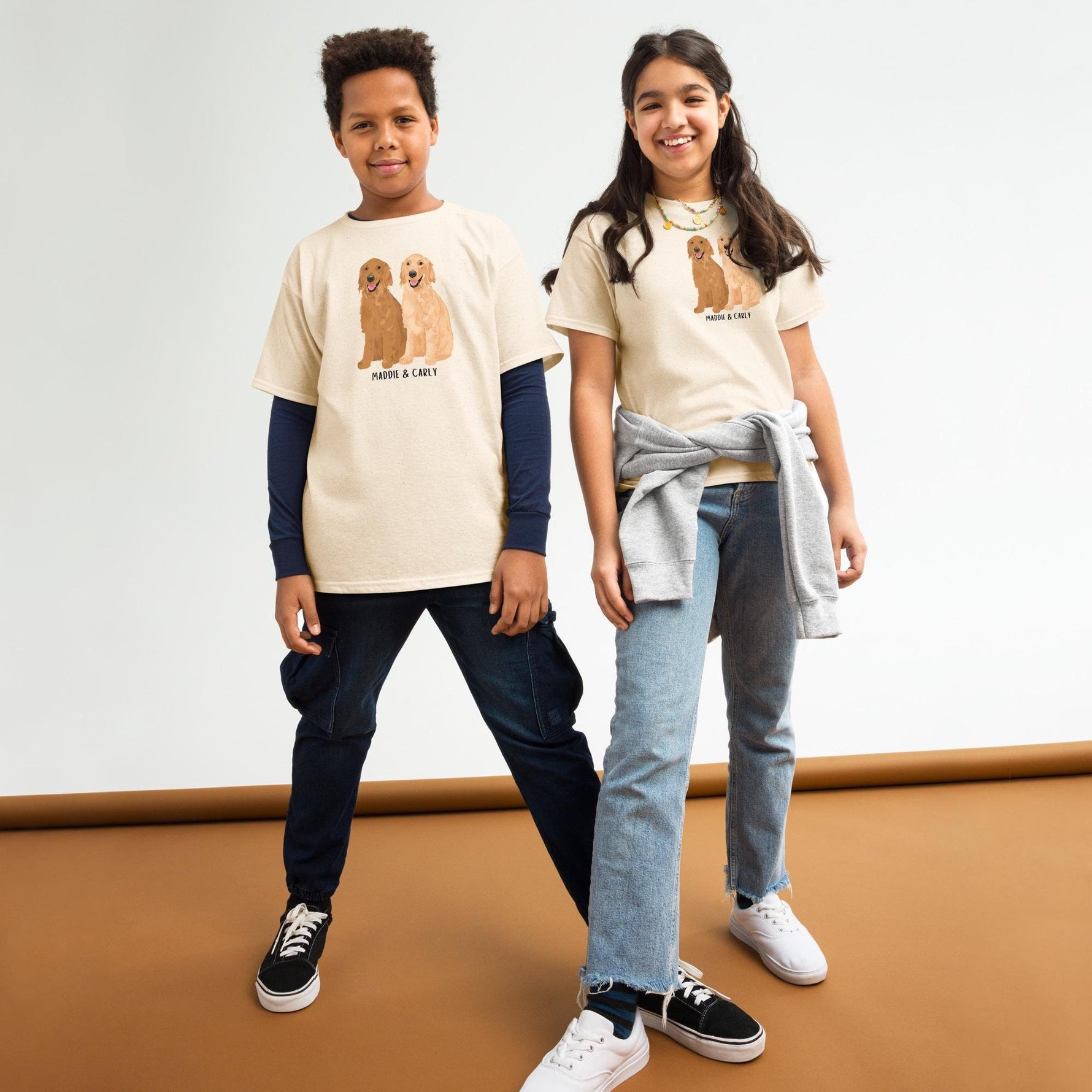Personalized Kids Golden Retriever shirt ywd4kc-br.myshopify.com