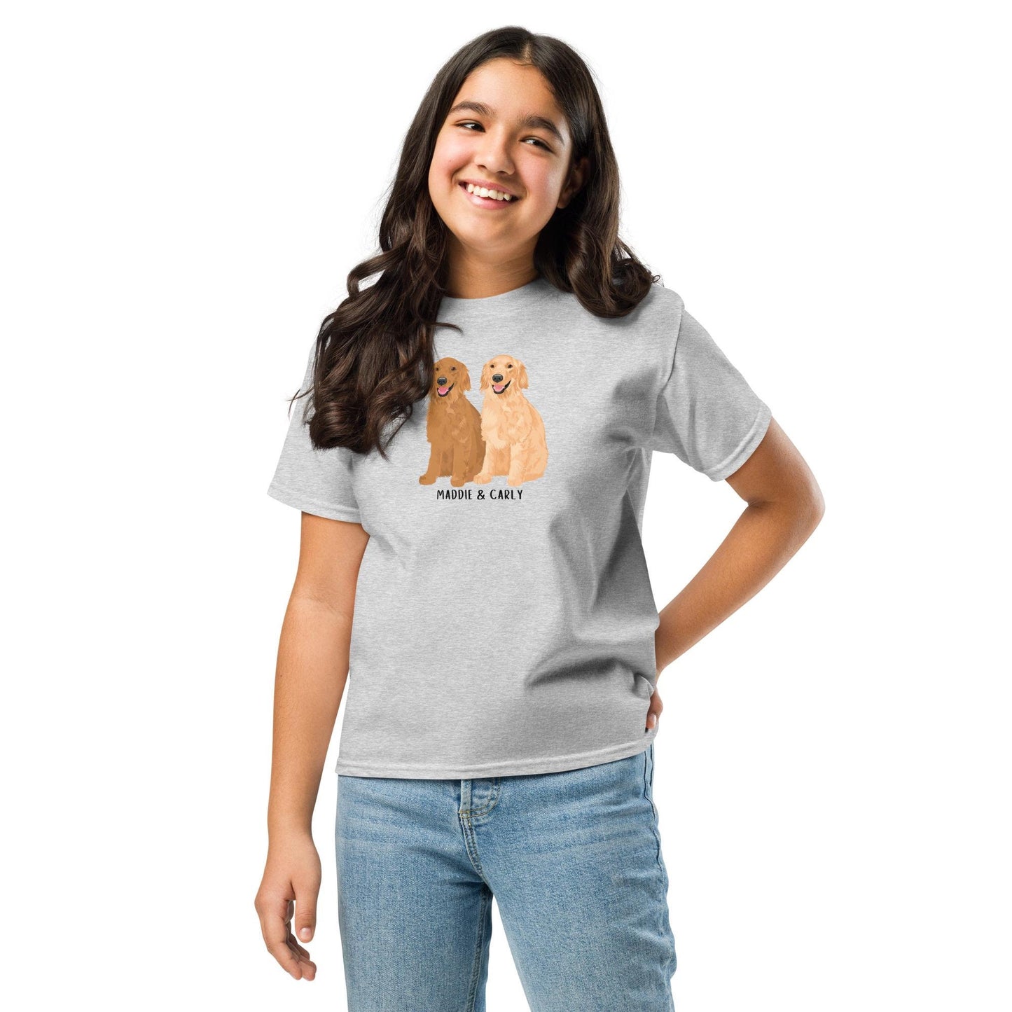 Personalized Kids Golden Retriever shirt ywd4kc-br.myshopify.com