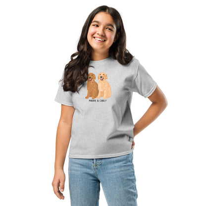 Personalized Kids Golden Retriever shirt ywd4kc-br.myshopify.com