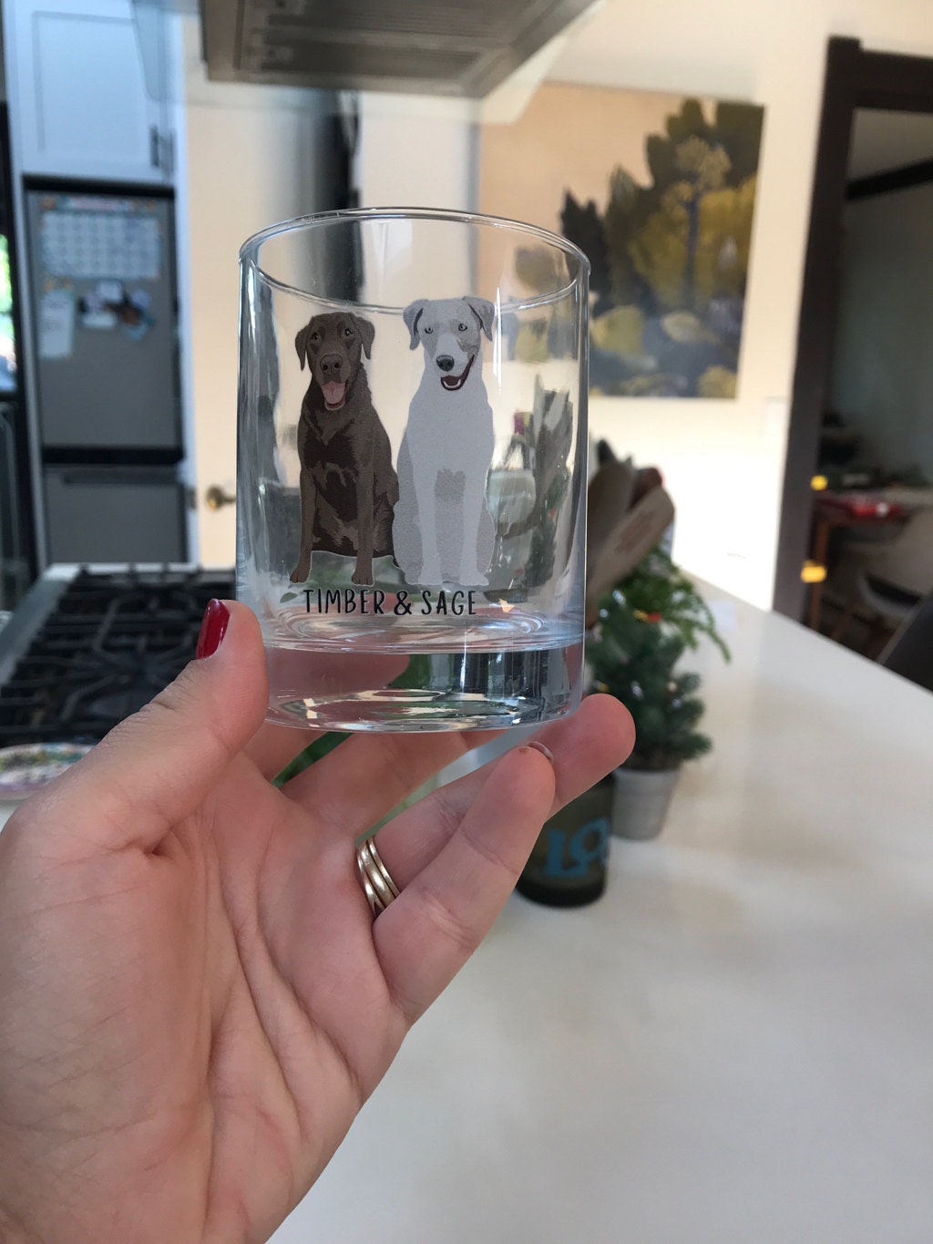 Personalized Pitbull whiskey glass ywd4kc-br.myshopify.com