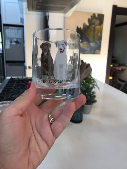 Personalized Pitbull whiskey glass ywd4kc-br.myshopify.com