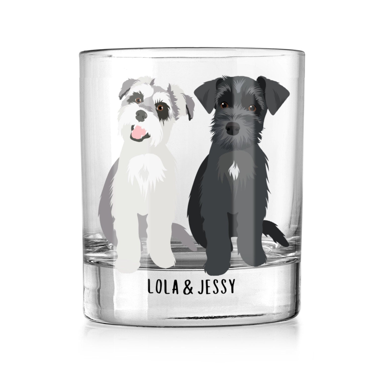 Personalized Schnauzer Whiskey Glass | Miniature Schnauzer Gift ywd4kc-br.myshopify.com