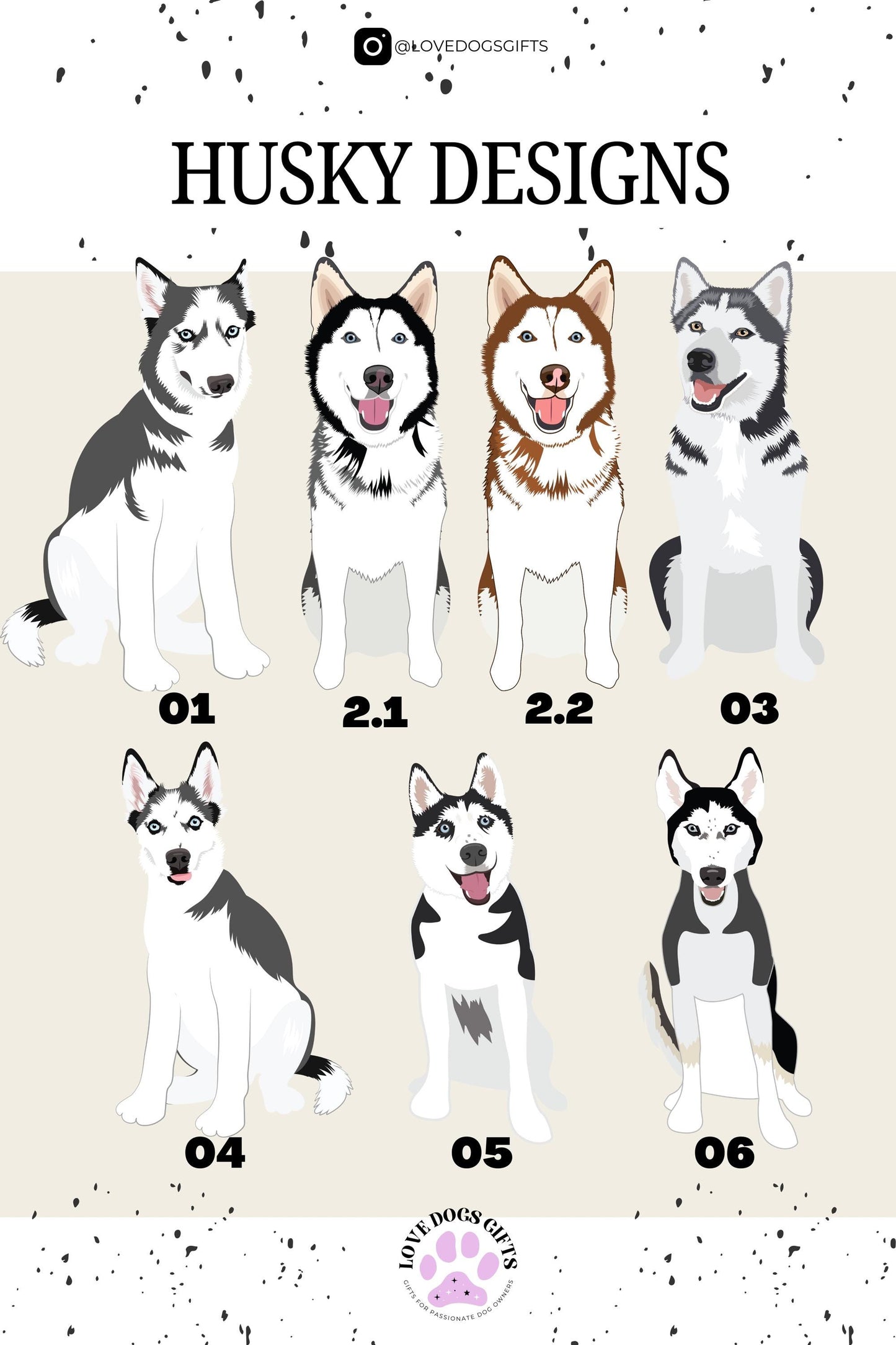 Personalized Siberian Husky Shirt | With A Dogs Name ywd4kc-br.myshopify.com