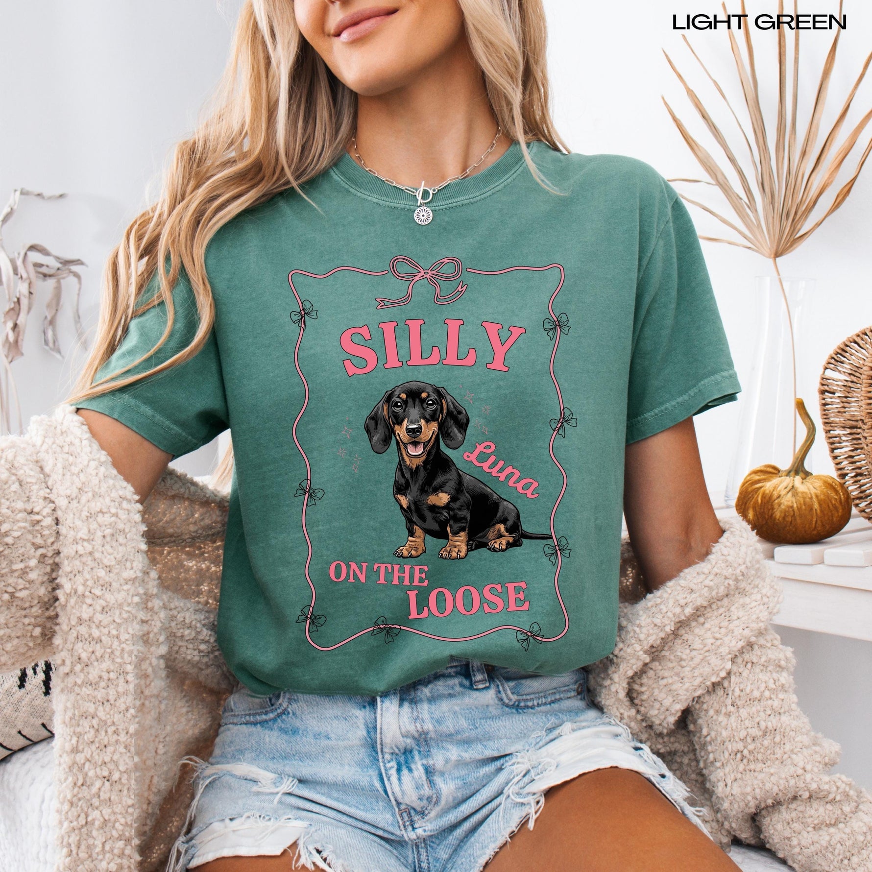 Personalized Silly Dachshund On The Loose Shirt ywd4kc-br.myshopify.com