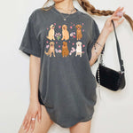 Pink Flowers Golden Retriever Shirt ywd4kc-br.myshopify.com
