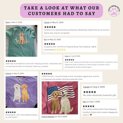 Pink Flowers Golden Retriever Shirt ywd4kc-br.myshopify.com