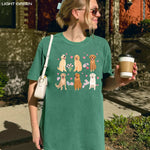 Pink Flowers Golden Retriever Shirt ywd4kc-br.myshopify.com