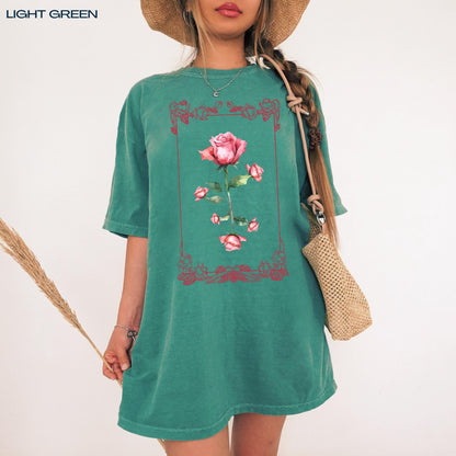 Pink Rose Art Nouveau Shirt ywd4kc-br.myshopify.com