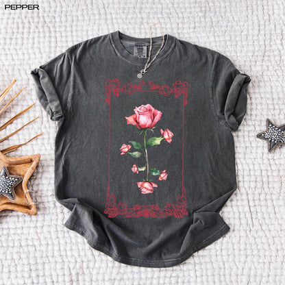 Pink Rose Art Nouveau Shirt ywd4kc-br.myshopify.com